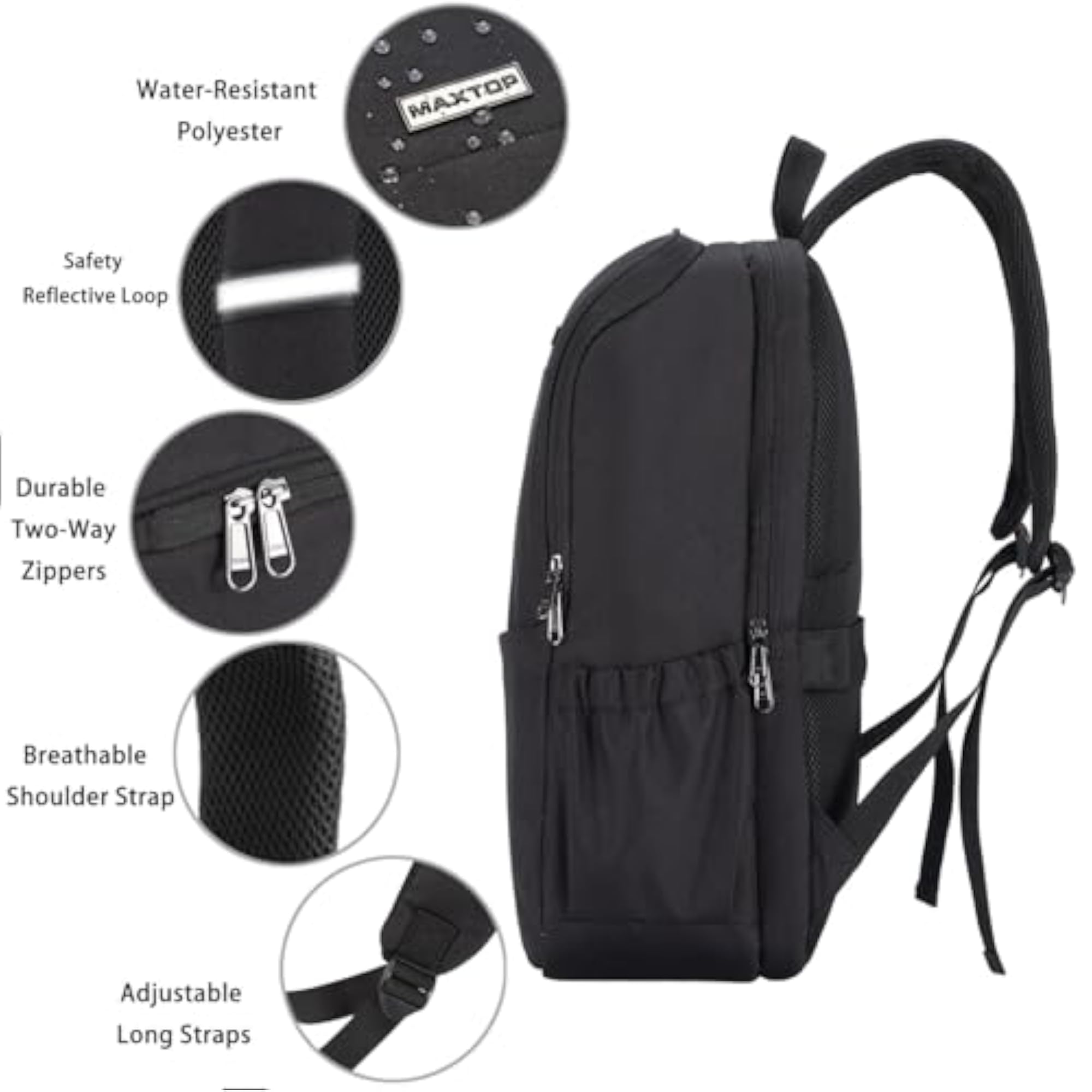 Travel Laptop Backpack with USB Charging Port